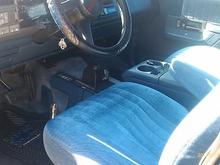 interior, no rips or tears anywhere, threw on seat covers to keep them even cleaner
