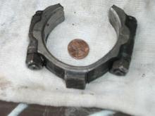 Another view of broken engine/transmission part