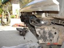 cut the frame to put on the rollpan