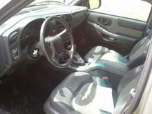 drivers seat, showing passenger "Trailblazer" door panel