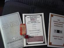 Manuals in the glove box