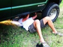 Justin working on a minor problem... can't remember..lol