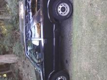 Side view of the truck before the build.