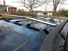 Roof rack needs a paint job.