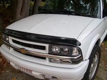Halo headlights and park lights fog lights bug deflector.