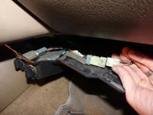 5 - Disconnect harness, not wires at plugs