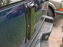 Another angle without striker, painted and mounted.