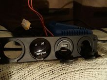 Going in astray area. Voltmeter, usbs, cig lighter