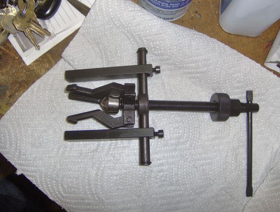 Bearing removal tool before modification.