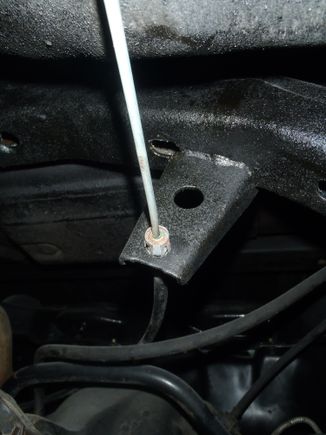 Passenger side bracket