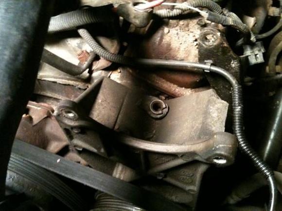 Alternator bracket snapped