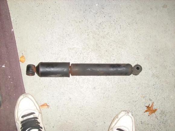 Front shocks were shott