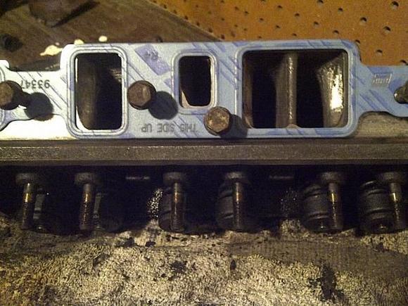 Before Porting.  I'm using the gasket matching method