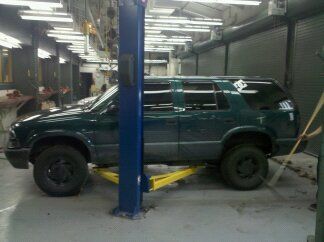 at school working on my truck