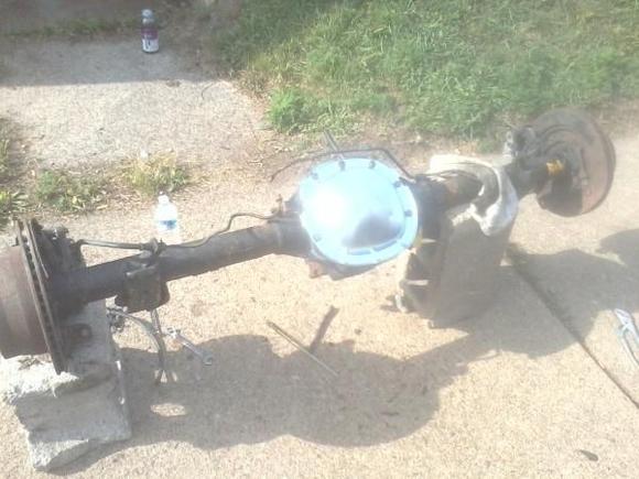 80k 3.73 g80 rear end for the new bravada, a new shined up diff cover