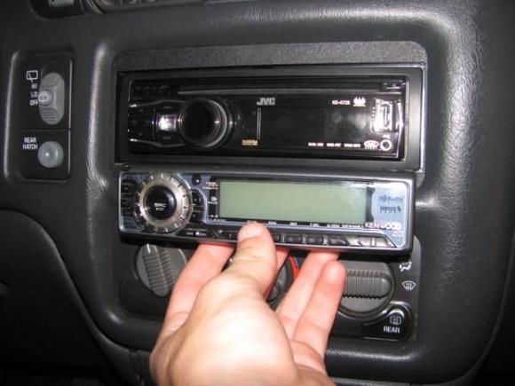 also bought at the swap meet, like new jvc head unit...25 bucks can't beat that.
traded out for the kenwood head unit.