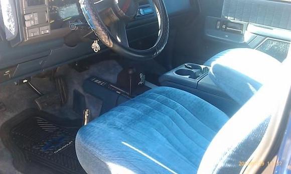 interior, no rips or tears anywhere, threw on seat covers to keep them even cleaner