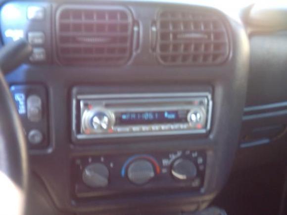 kenwood head unit thats going to get replaced and also replacing the jerry rigged heater knob