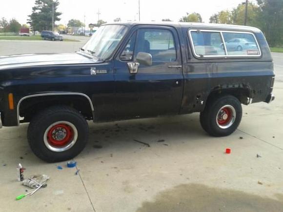 my 78 blazer beater ,but it ran awesome