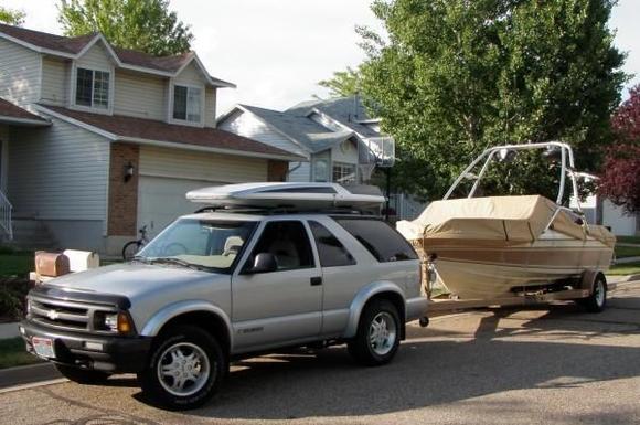 1996 Blazer and the 18 foot open bow I/O