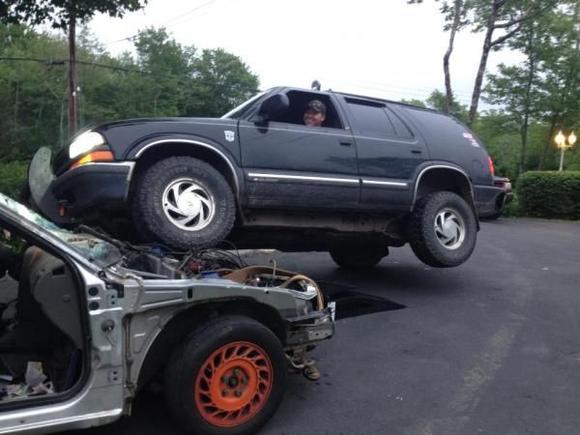 well apparently my suspension is alot more solid then i thought