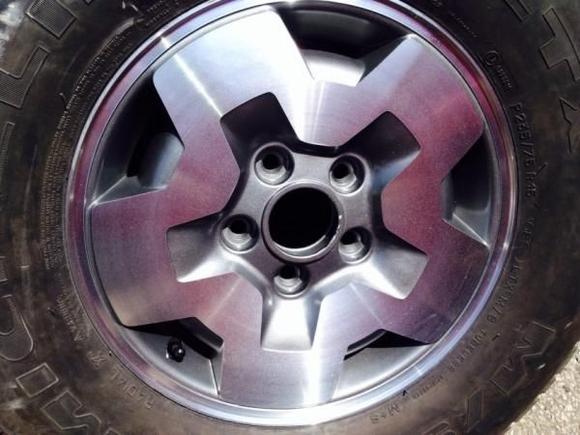 Rims back from refinshing