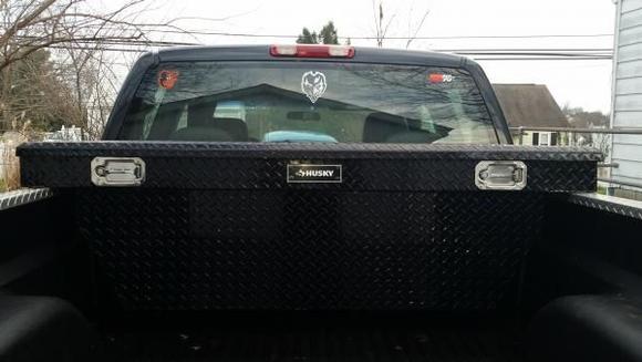 Powdercoated truck box is brand new.  Installed it right before the tranny issue happened.  Selling with the truck.
