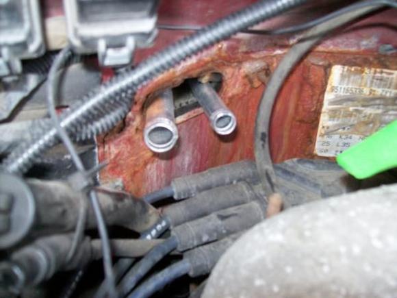 New core hose connections