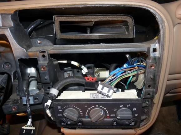 17 - Console after radio removal