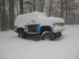 In 16" of snow!