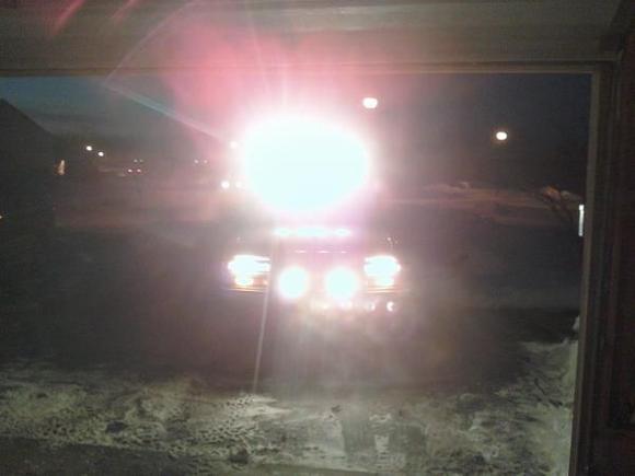 Front lights of blazer (too bright for my camera)