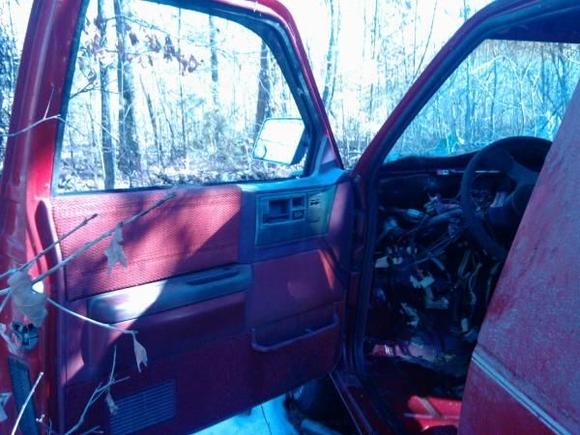inside drivers door