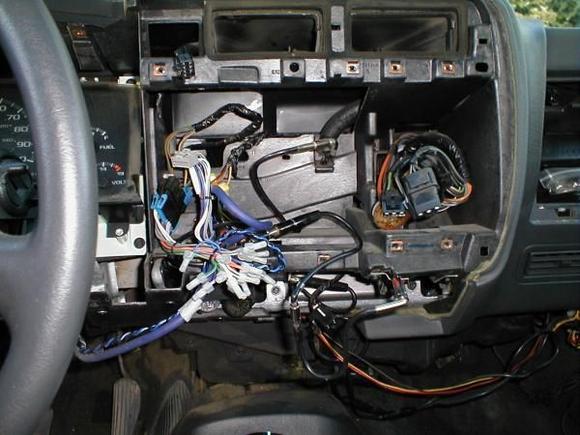 Stereo AC/Heater Hole