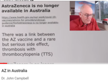 Dr J Campbell trying hard to make something out of an Australian authorities decision to stop offering the AZ vaccine. Criticising them for withdrawing it 18 months after the UK.