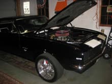 Camaro in the garage