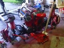 94 lt1 383 eagle all forged 6in h- beam rods srp pistons