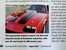 They use my car for the Goodmark Hood article.