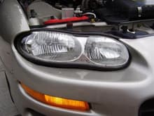 Here you can see the gap where the headlight still doesn't line up correctly.