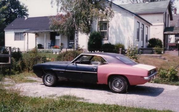 This was my first car. Still in high school when I got it.  This photo taken before it was painted.  Unfortunately, this is the only photo I have of this car. Original 350 with a 2 speed transmission.