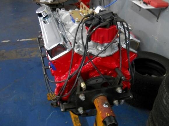 DSCN7044 (1024x768) (600x450) egine ready go got the serpentine pulleys on flex plate an engine mounts