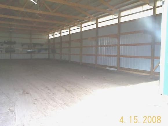 shop 004 my wrecking yard only been this clean  2 times in the 9 yrs i had it.
when it was first built spring of 2001 and last summer 2008