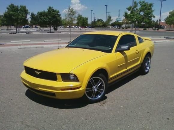 mustang quarter shot after the new wheels :)