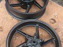 Powder coated wheels