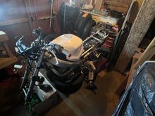 lower and upper speedo and fairing stay brackets, it was zip tied before. 