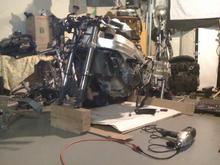 As she sits, waiting for Race fairing
new clutch and PCIII