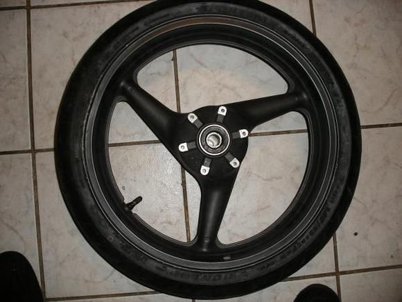 Front wheel damage on left side