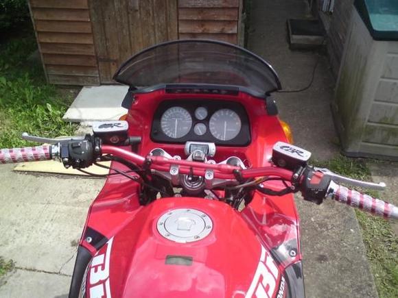 The view from the saddle...