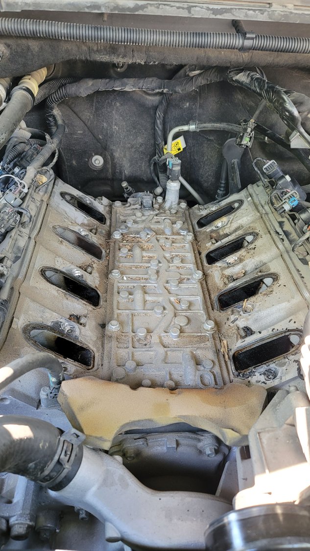 Right after intake manifold removed.