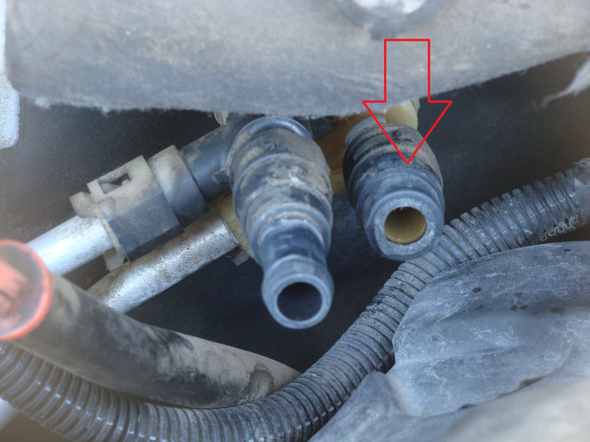 2007 silverado heater hose connector