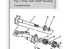 Right side axle assembly.